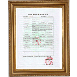 Foreign Business Registration Certificate