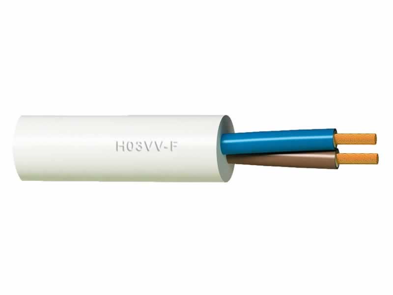 H03VV-F,H03VVH2-F,300V El cobre redonda / plana con aislamiento de PVC forrado PVC cable