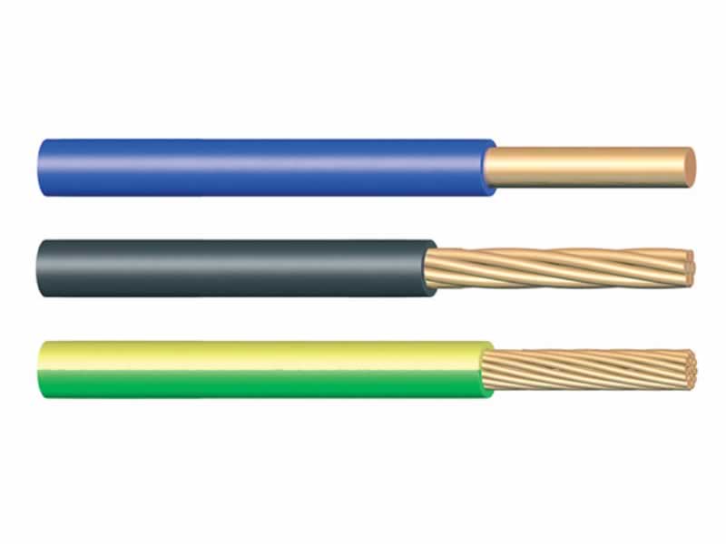 H05V-U,H05V-R,H05V-K,300/500V Conductor de cobre con aislamiento de PVC Wire
